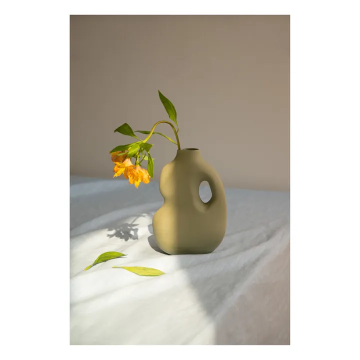 Vase en céramique Aura 2 | Sauge- Image produit n°1