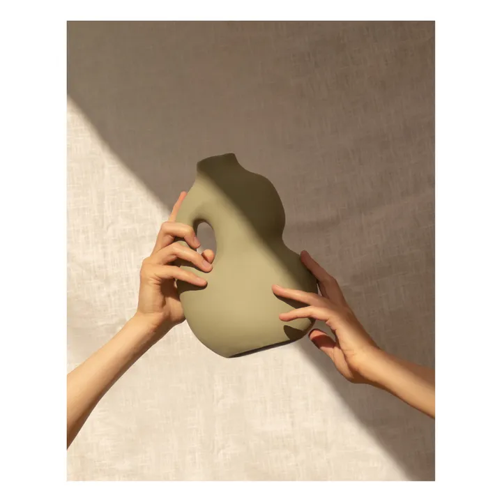 Vase en céramique Aura 2 | Sauge- Image produit n°2