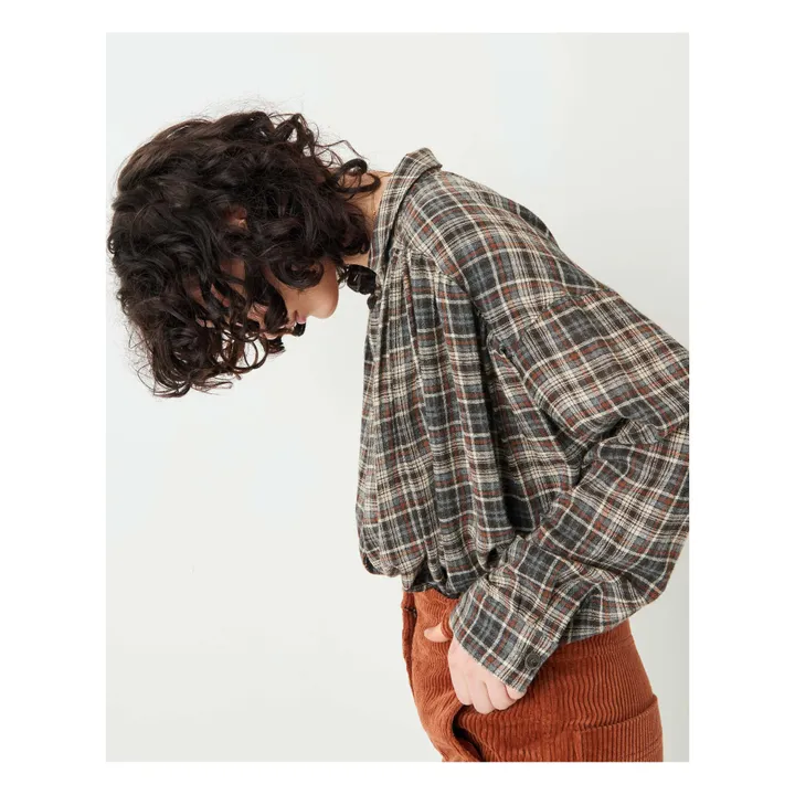 Camicia in lana Licati Twill | Grigio- Immagine del prodotto n°2