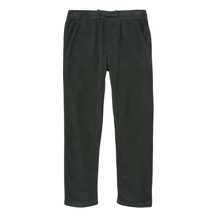 Gym Corduroy Trousers | Dark green- Product image n°0