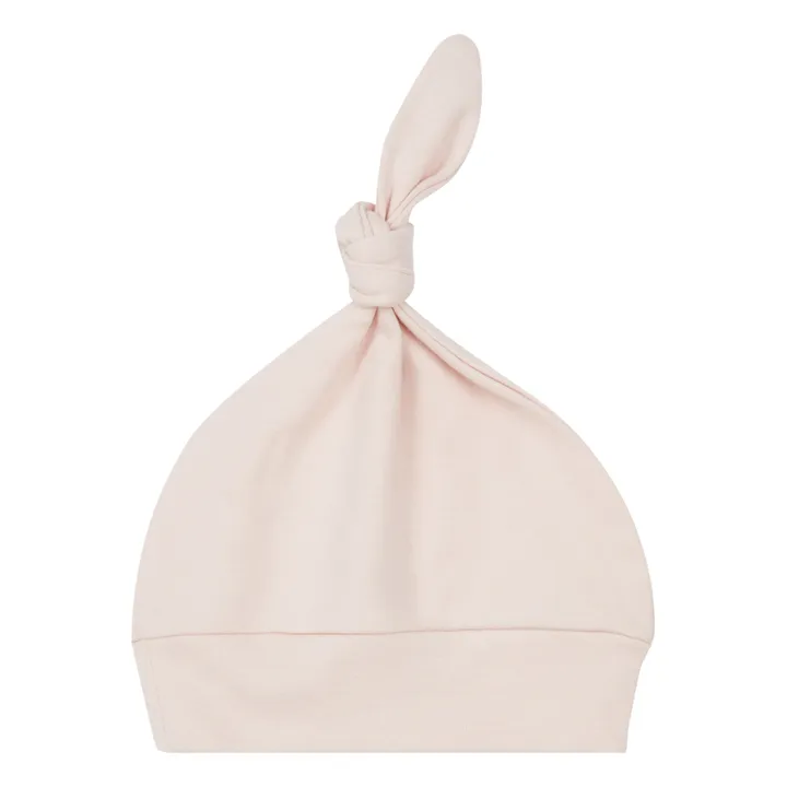 Organic Cotton Newborn Bonnet | Pale pink- Product image n°1