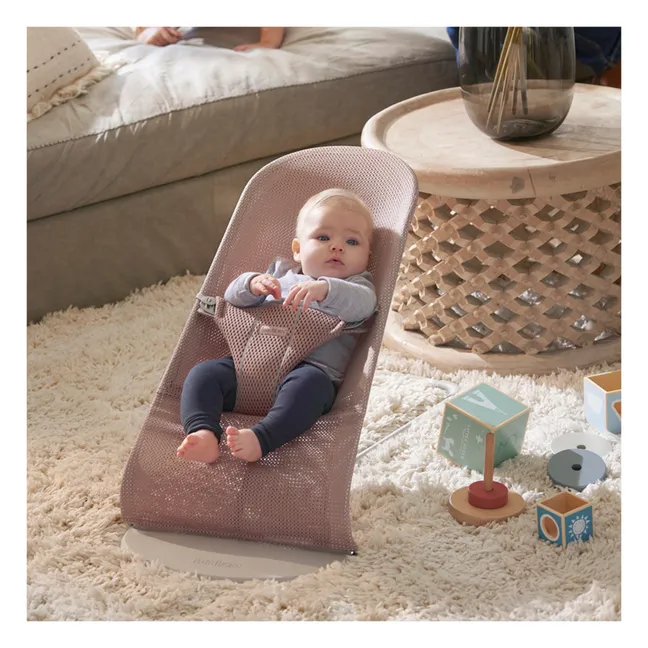 Bliss Mesh Baby Bouncer | Rosewood