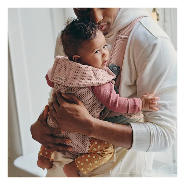 Porte-bébé Mini en mesh | Bois de rose