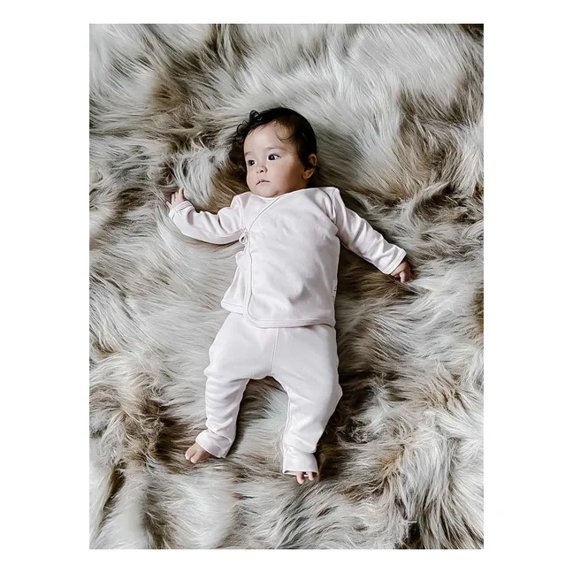 Ensemble Kimono et Legging Coton Bio | Rose pâle