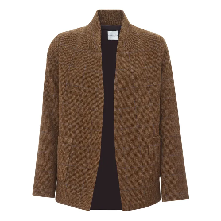 Georges Picture Wool Jacket | Chocolate- Product image n°0