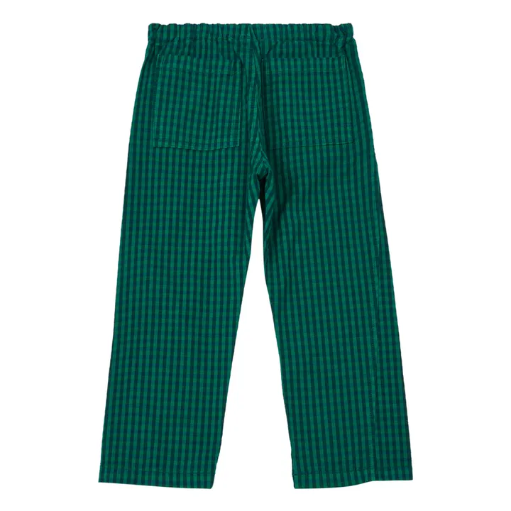 Pantaloni, motivo: quadrati, modello: Leda | Verde- Immagine del prodotto n°1