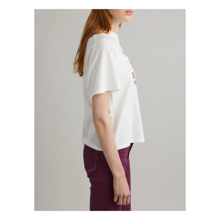Camiseta de algodón orgánico Zoe 120 | Blanco Roto- Imagen del producto n°1