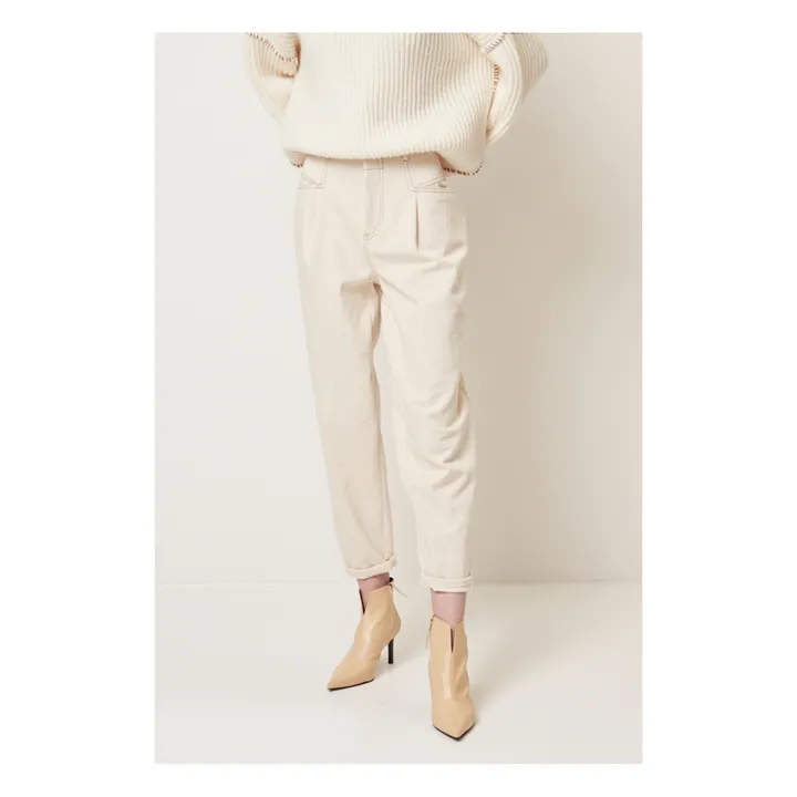 Jean Paris Surpiqures | Ecru- Image produit n°5