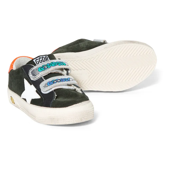 Sneakers mit Klettverschluss May School Suede | Khaki- Produktbild Nr. 2