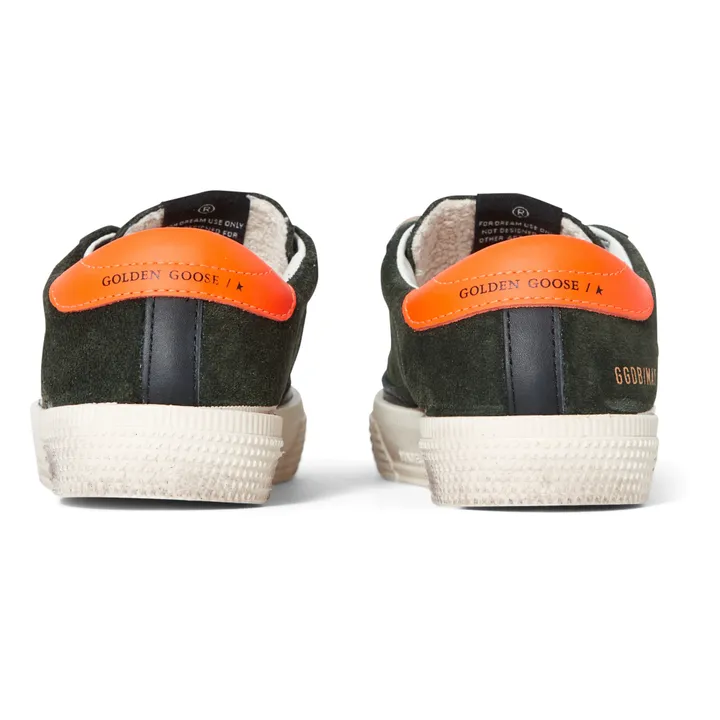 Zapatillas con velcro de ante May School | Verde Kaki- Imagen del producto n°4