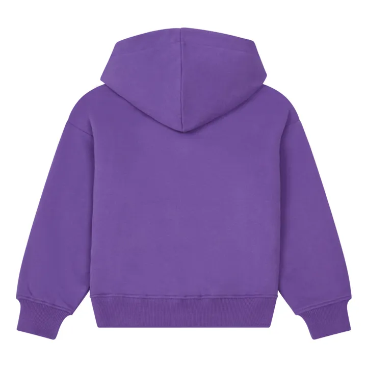Sweatshirt Bio-Baumwolle Oversize Old School | Violett- Produktbild Nr. 5