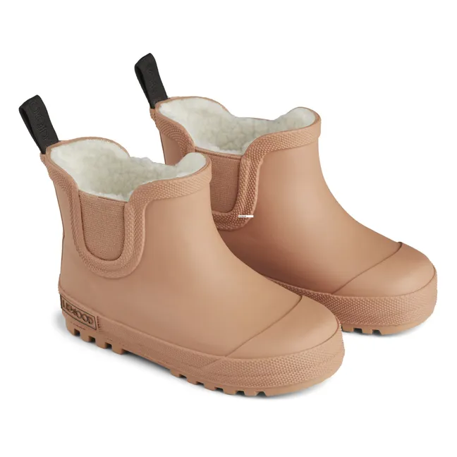 Ziggy Natural Rubber Fur-Lined Boots | Pink