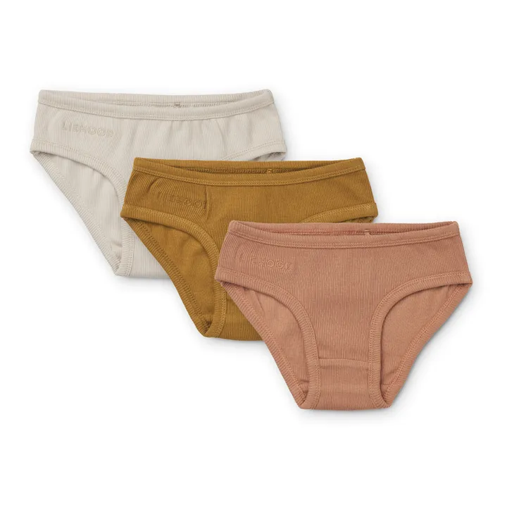 Set of 3 Organic Cotton Nanette Briefs | Pink- Product image n°0