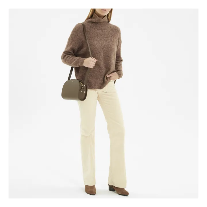 Pull, modello: Sateen, in alpaca e lana | Marrone- Immagine del prodotto n°1