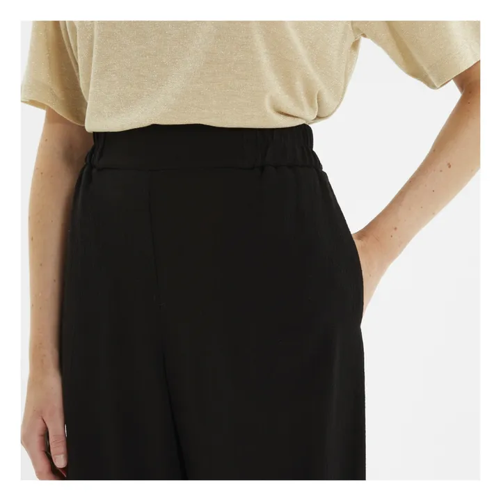 Pantaloni, modello: Baccarat, in viscosa e lana | Nero- Immagine del prodotto n°2