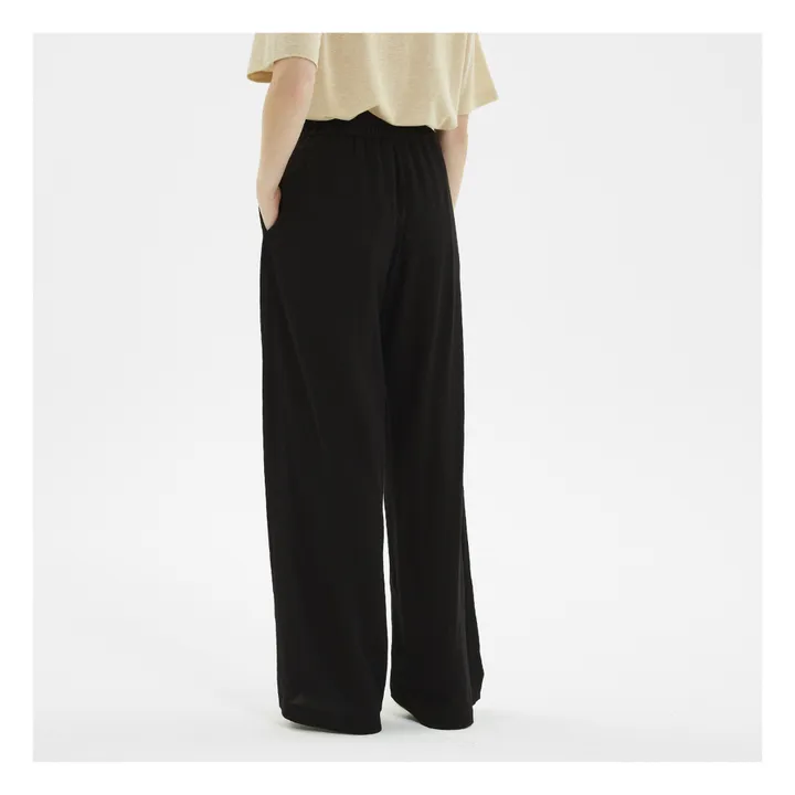 Pantaloni, modello: Baccarat, in viscosa e lana | Nero- Immagine del prodotto n°3