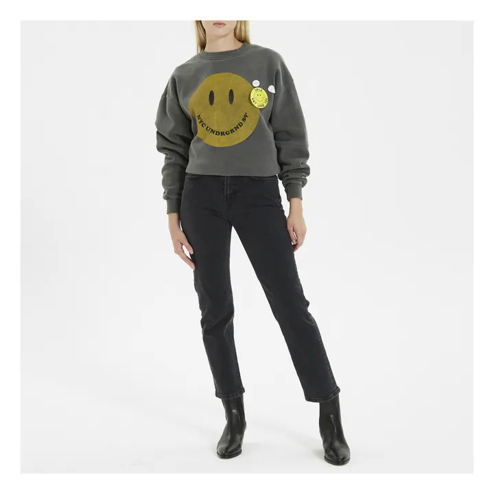 Sweatshirt Roller Smiley | Anthrazit- Produktbild Nr. 1