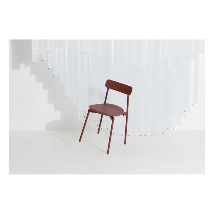 Silla metálica Fromme | Rouge Brun- Imagen del producto n°3
