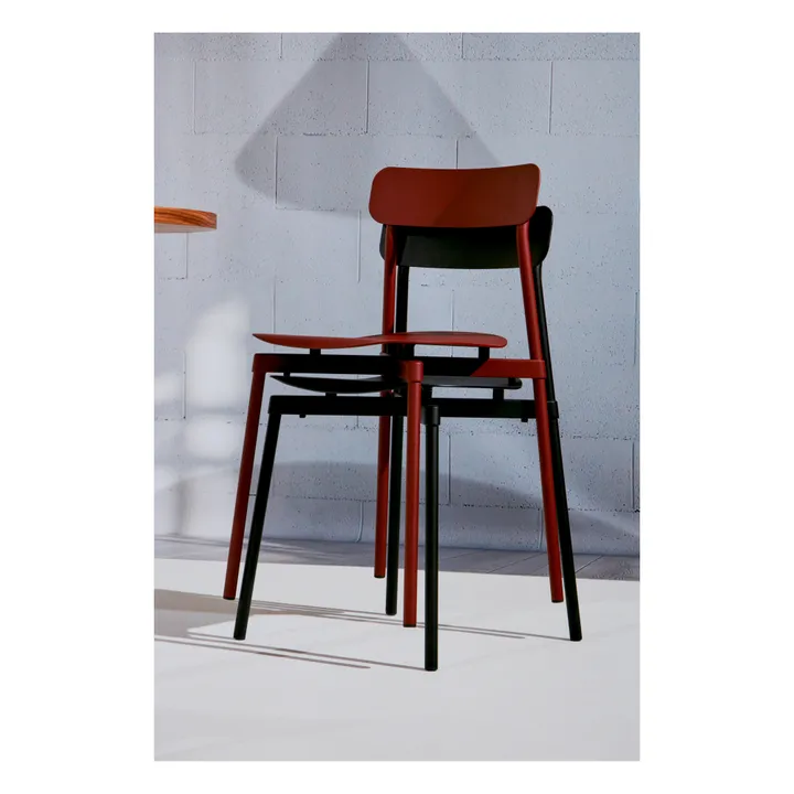 Silla metálica Fromme | Rouge Brun- Imagen del producto n°4