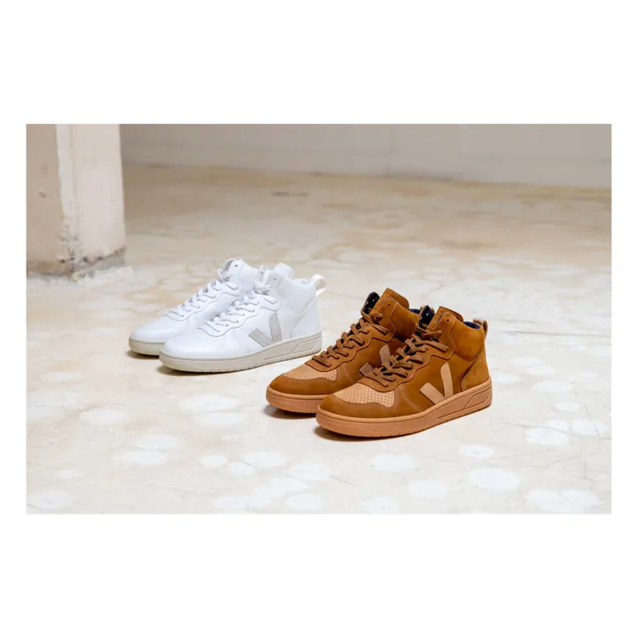 Veja Baskets Montantes Lacets V-15 Nubuck Collection Femme