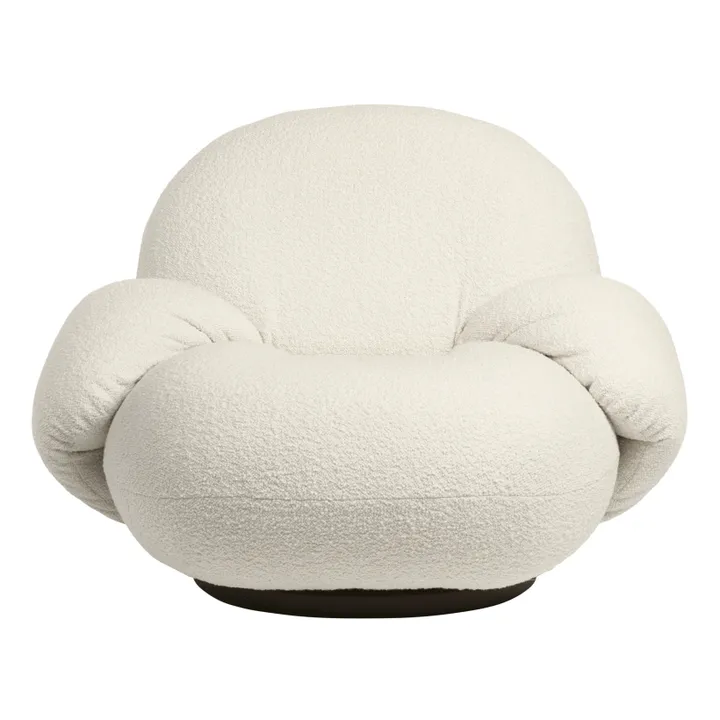 Fauteuil Pacha lounge avec accoudoirs - Pierre Paulin  | Ivoire- Image produit n°0