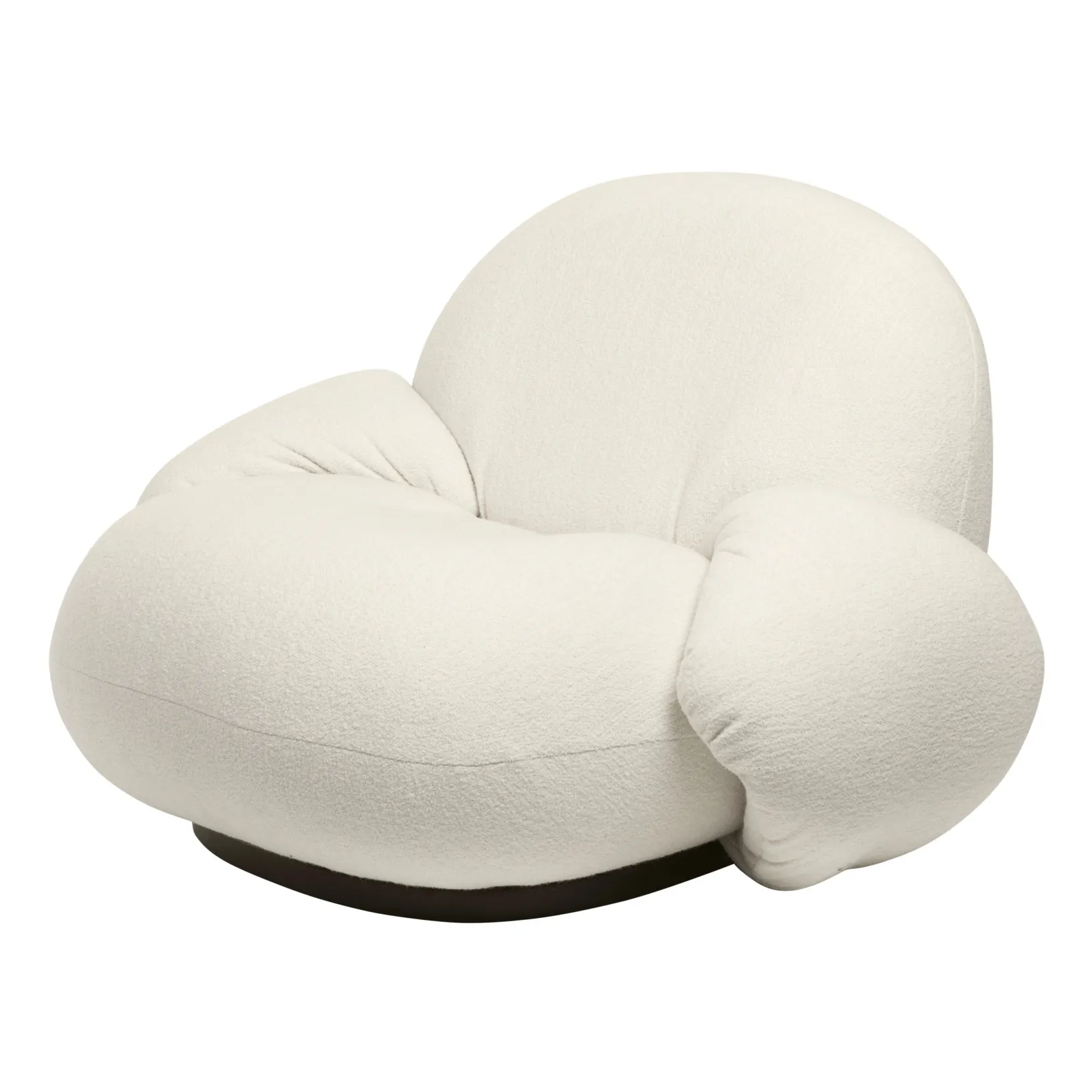 Fauteuil Pacha lounge avec accoudoirs - Pierre Paulin  | Ivoire- Image produit n°4
