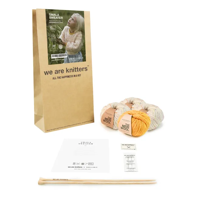 Pullover Strickset Smallable x We Are Knitters | Seidenfarben