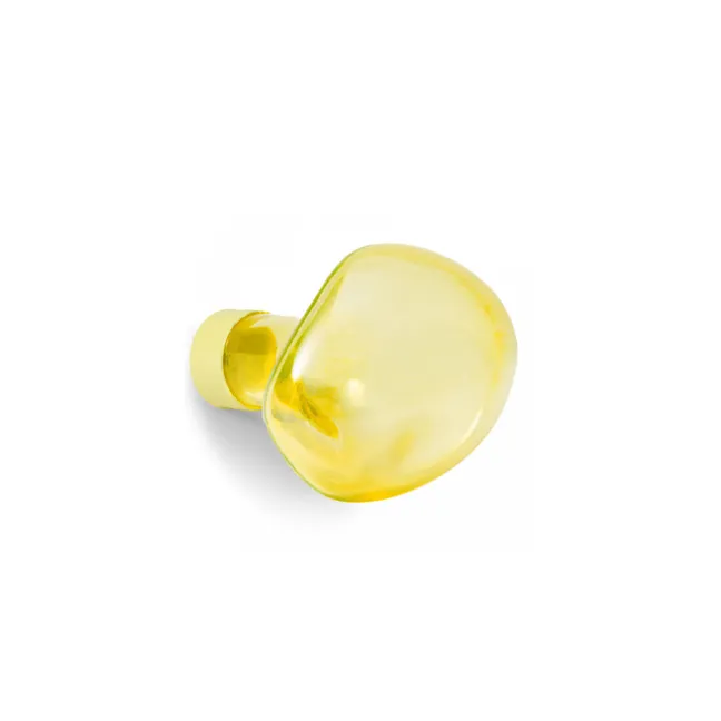 Haken aus Glas -Bubble klein-gelb | Gelb