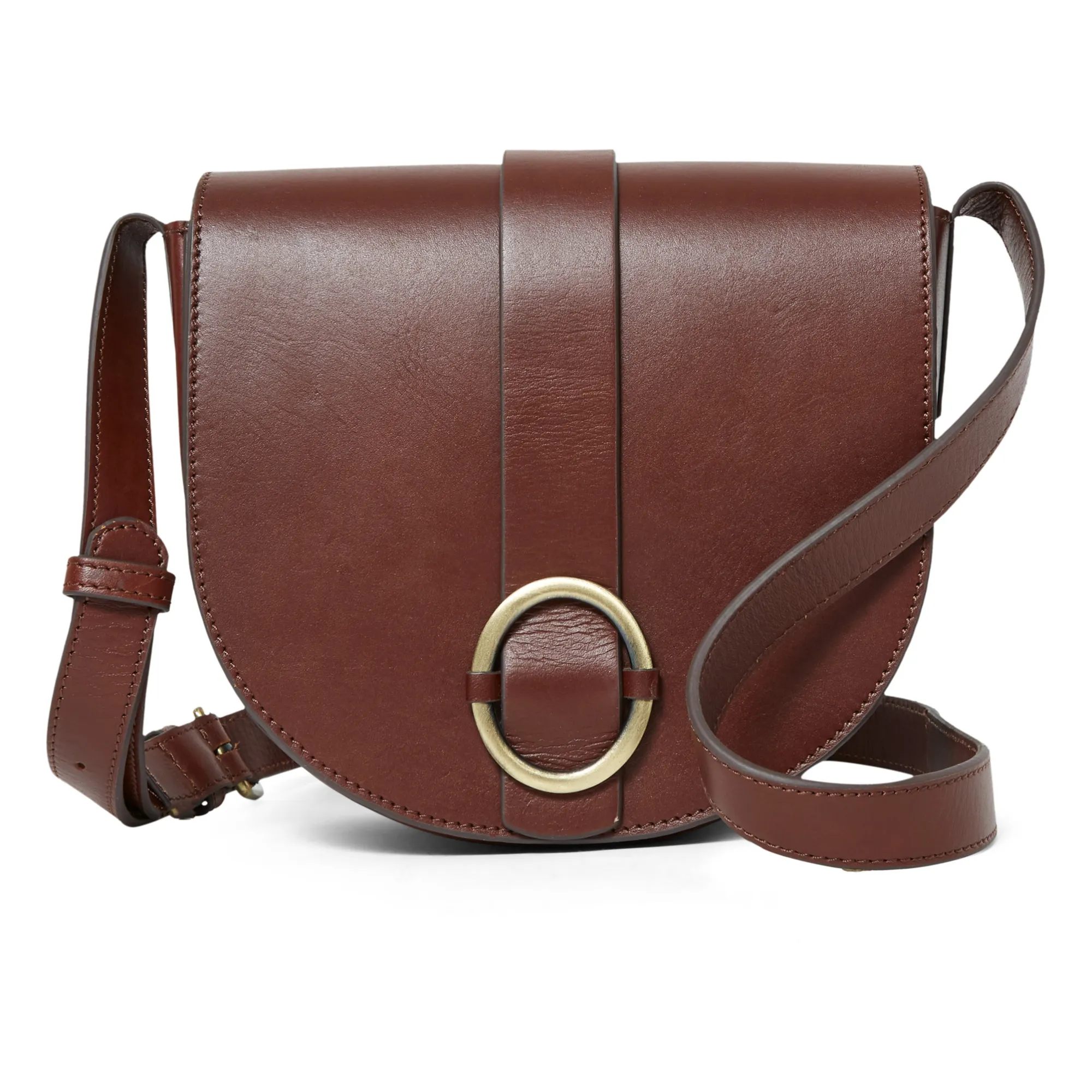 Tessao Leather Bag | Chocolate- Product image n°0