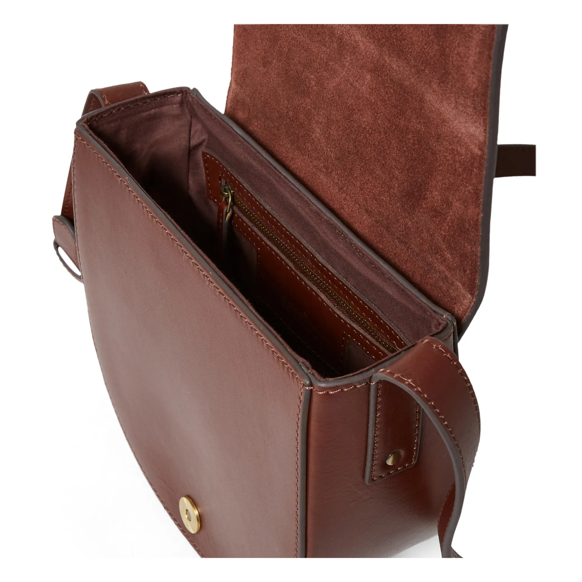 Tessao Leather Bag | Chocolate- Product image n°4