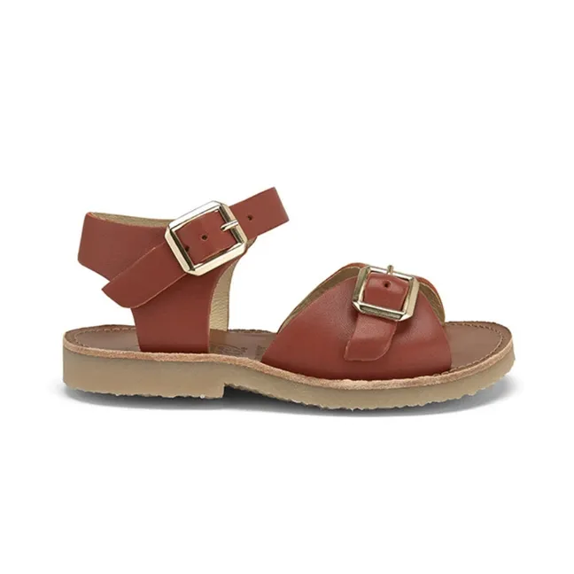Sonny leather sandals | Rust