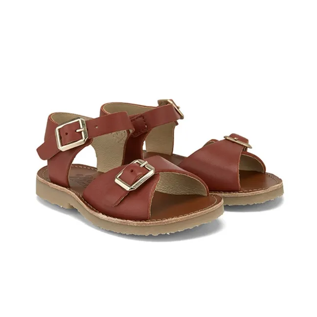 Sonny leather sandals | Rust