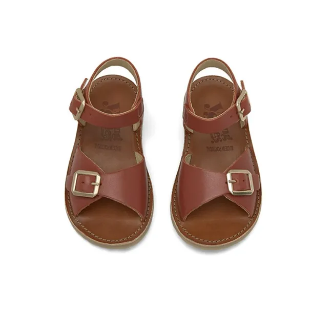 Sonny leather sandals | Rust