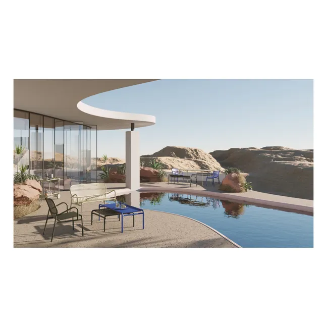 Banc Week-end sans dossier | Noir