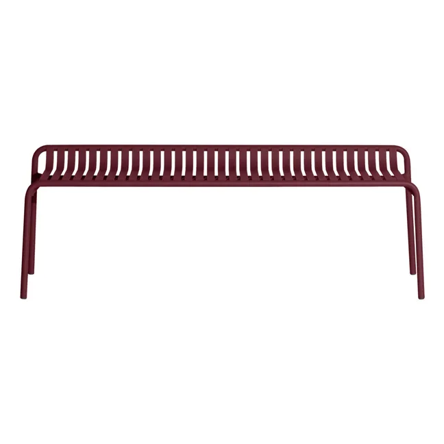 Weekend Backless Bench | Burgundy