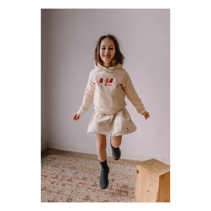 Sudadera con capucha de algodón reciclado Océano | Rosa Polvo- Imagen del producto n°1