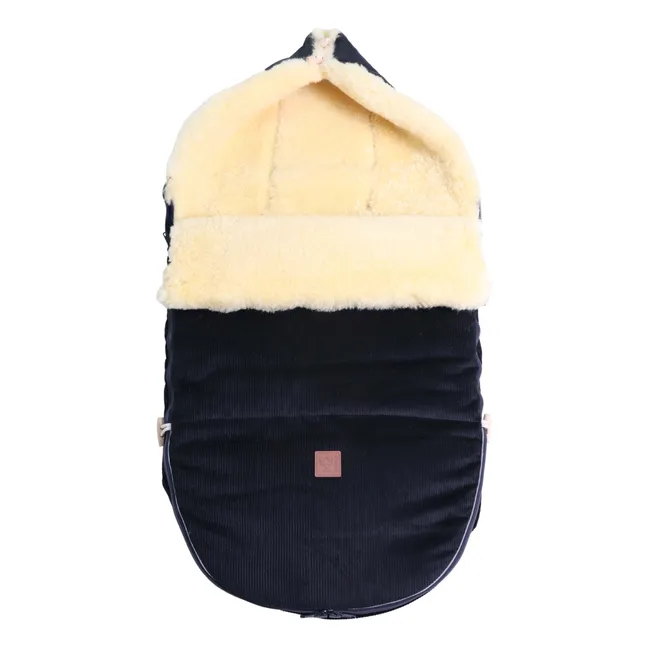 Chancelière universelle en peau d'agneau Filius | Bleu marine