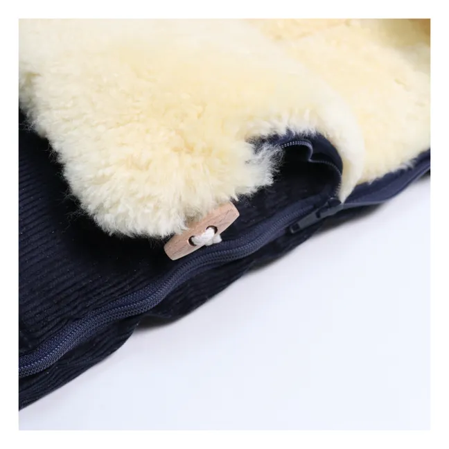 Chancelière universelle en peau d'agneau Filius | Bleu marine