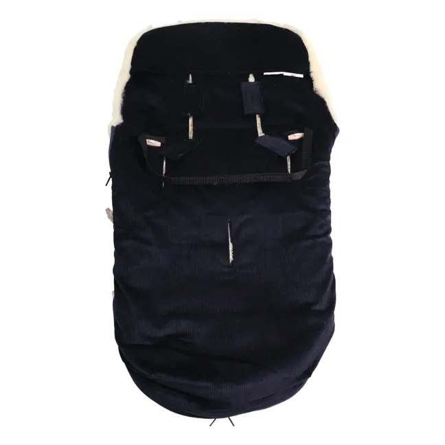 Chancelière universelle en peau d'agneau Filius | Bleu marine