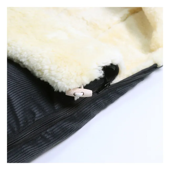 Chancelière universelle en peau d'agneau Filius | Noir