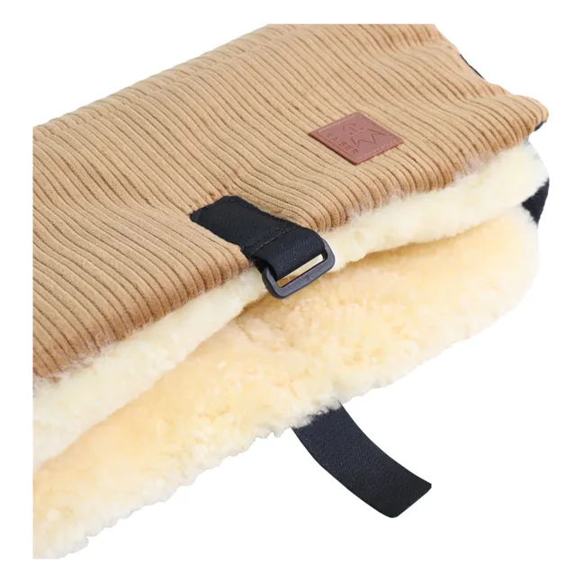 Chauffe-mains Muffy en peau d'agneau | Camel