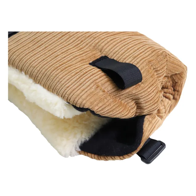 Chauffe-mains Muffy en peau d'agneau | Camel