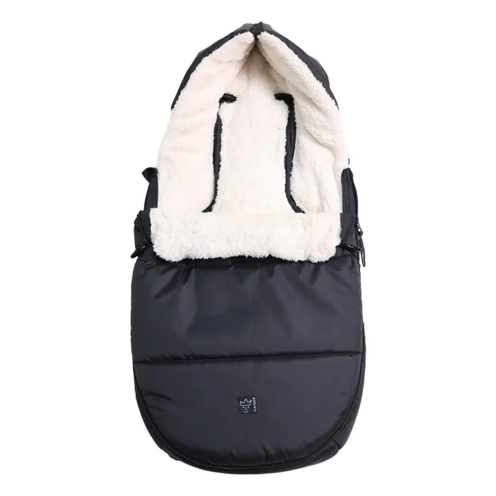 Chancelière universelle Hoody 2.0 en polaire sherpa | Noir- Image produit n°2
