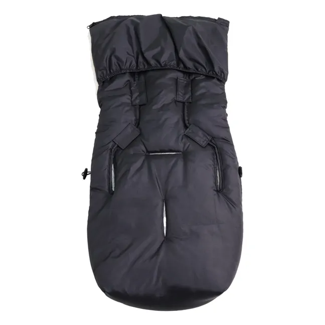 Universal-Fußsack Hoody 2.0 aus Polar-Sherpa | Schwarz