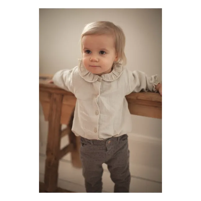 Blusa de gasa de algodón Bianca | Crudo