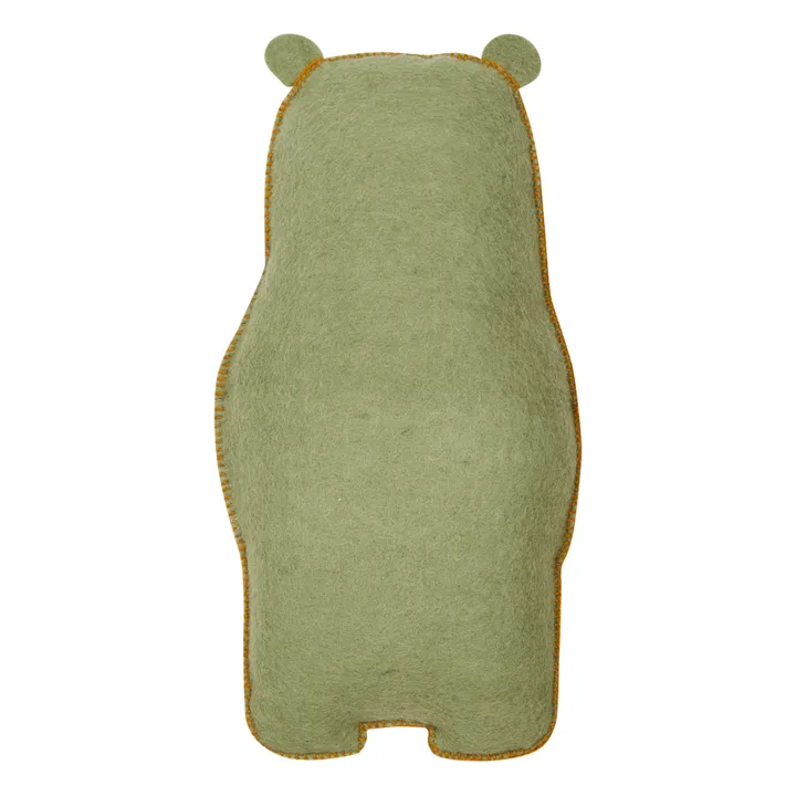 Cuscino, modello: Pasu Grizzly, in feltro | Verde- Immagine del prodotto n°1