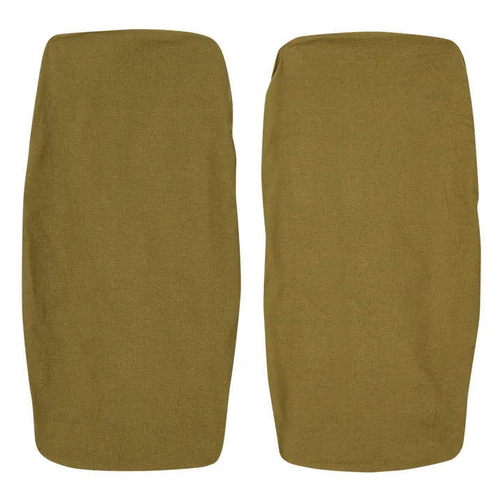 Set of 2 Rectangular Food Covers | Olive green- Product image n°2