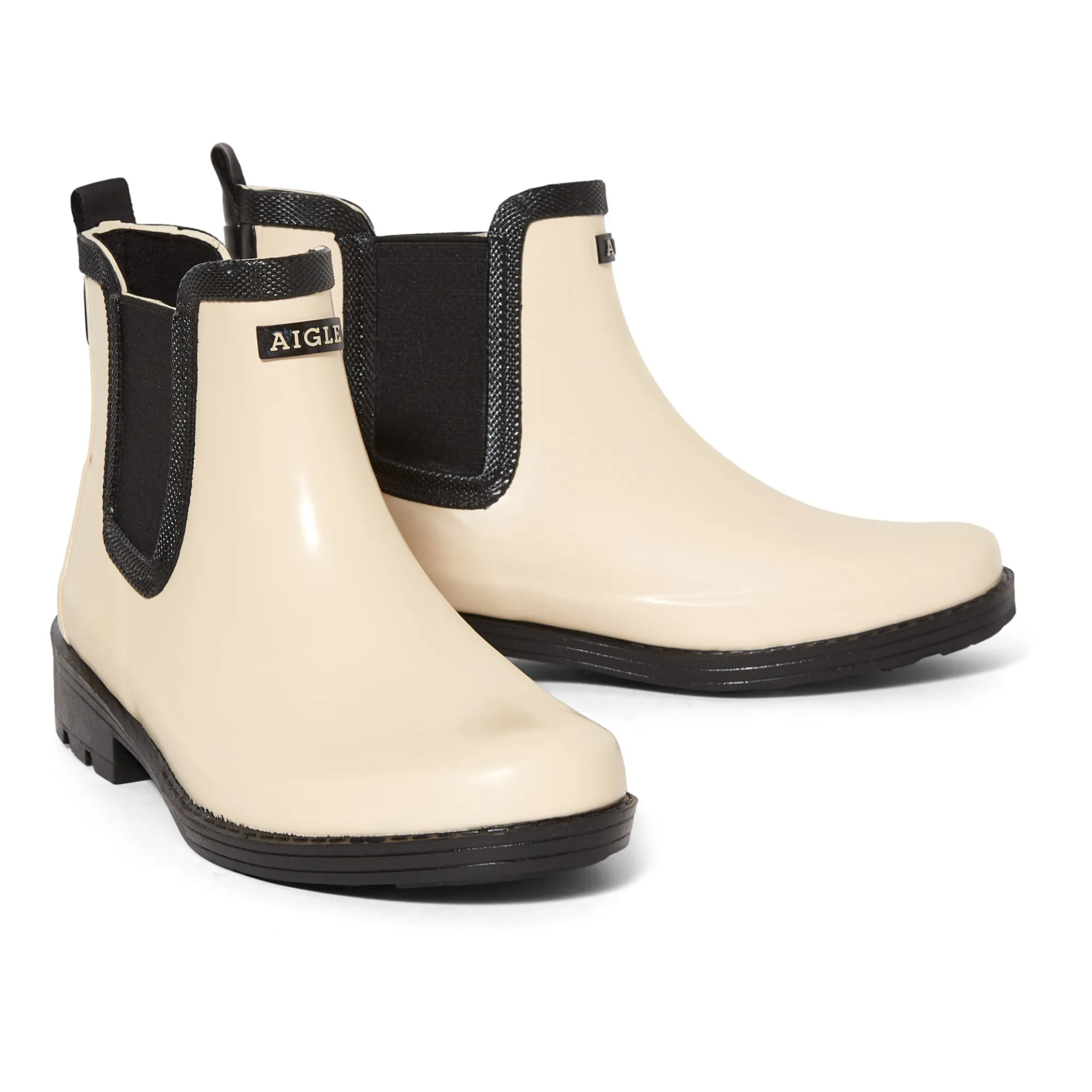 Aigle Bottes de Pluie Carville Collection Femme Crème