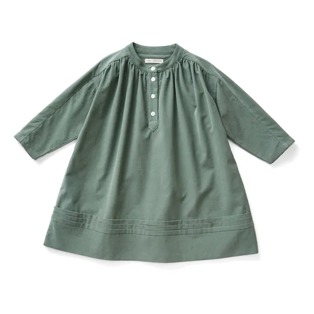 soor ploom Goldie Dress 6Y カモミール ソーアプルーム Soor Ploom - Goldie Corduroy Dress - Sage | Smallable