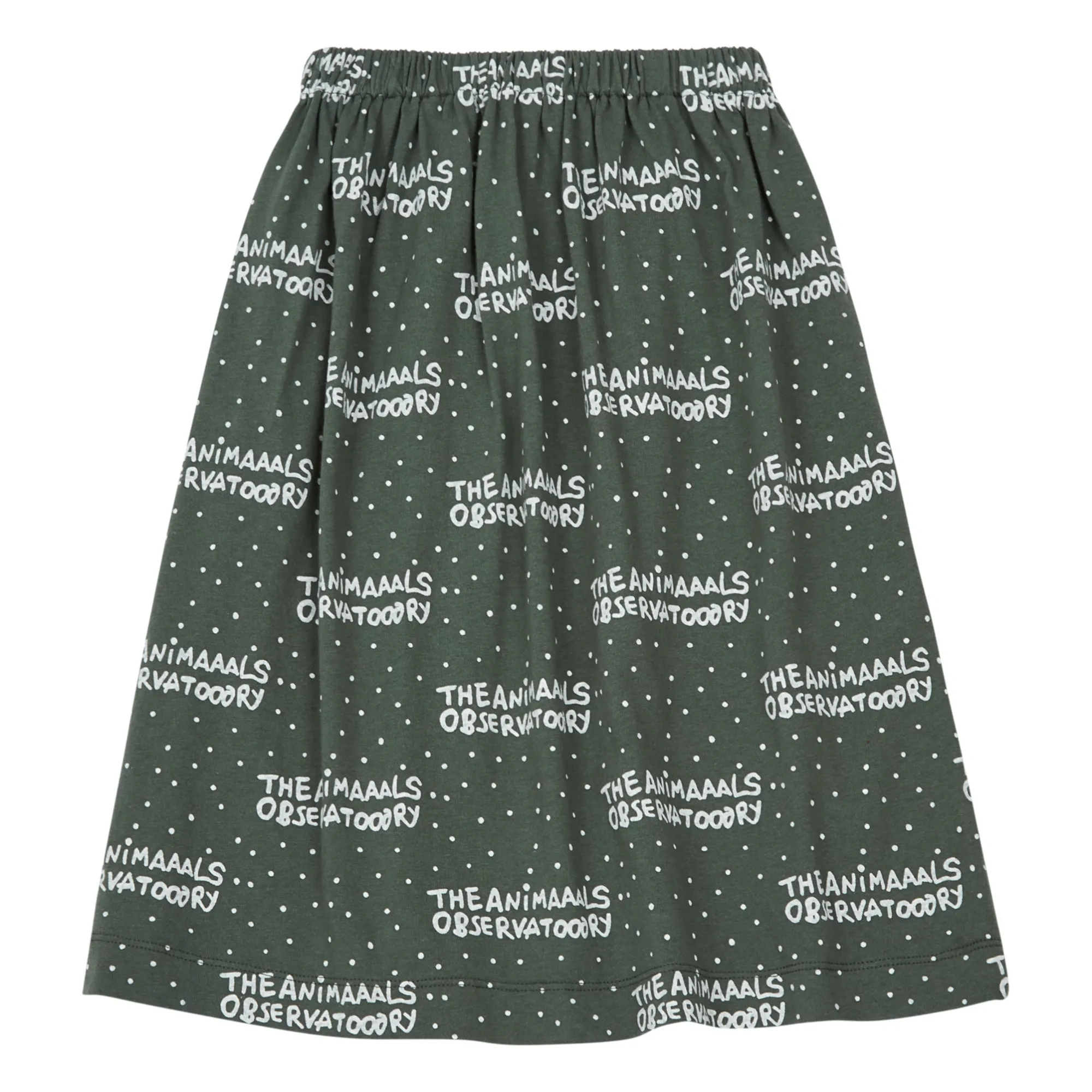The Animals Observatory Dark Green Ladybug Long Jersey Skirt